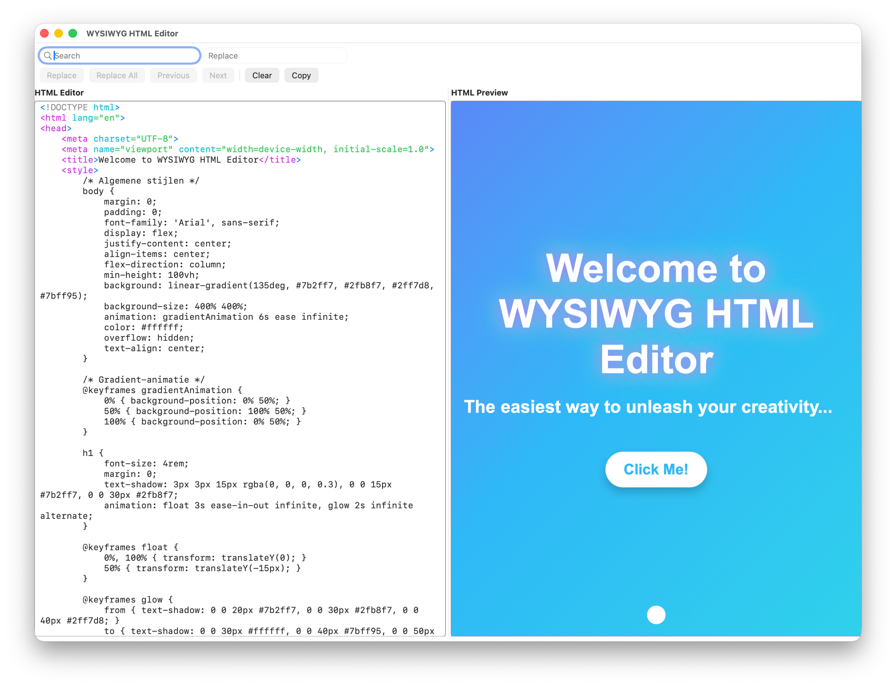 WYSIWYG HTML Editor WYSIWYG HTML Editor