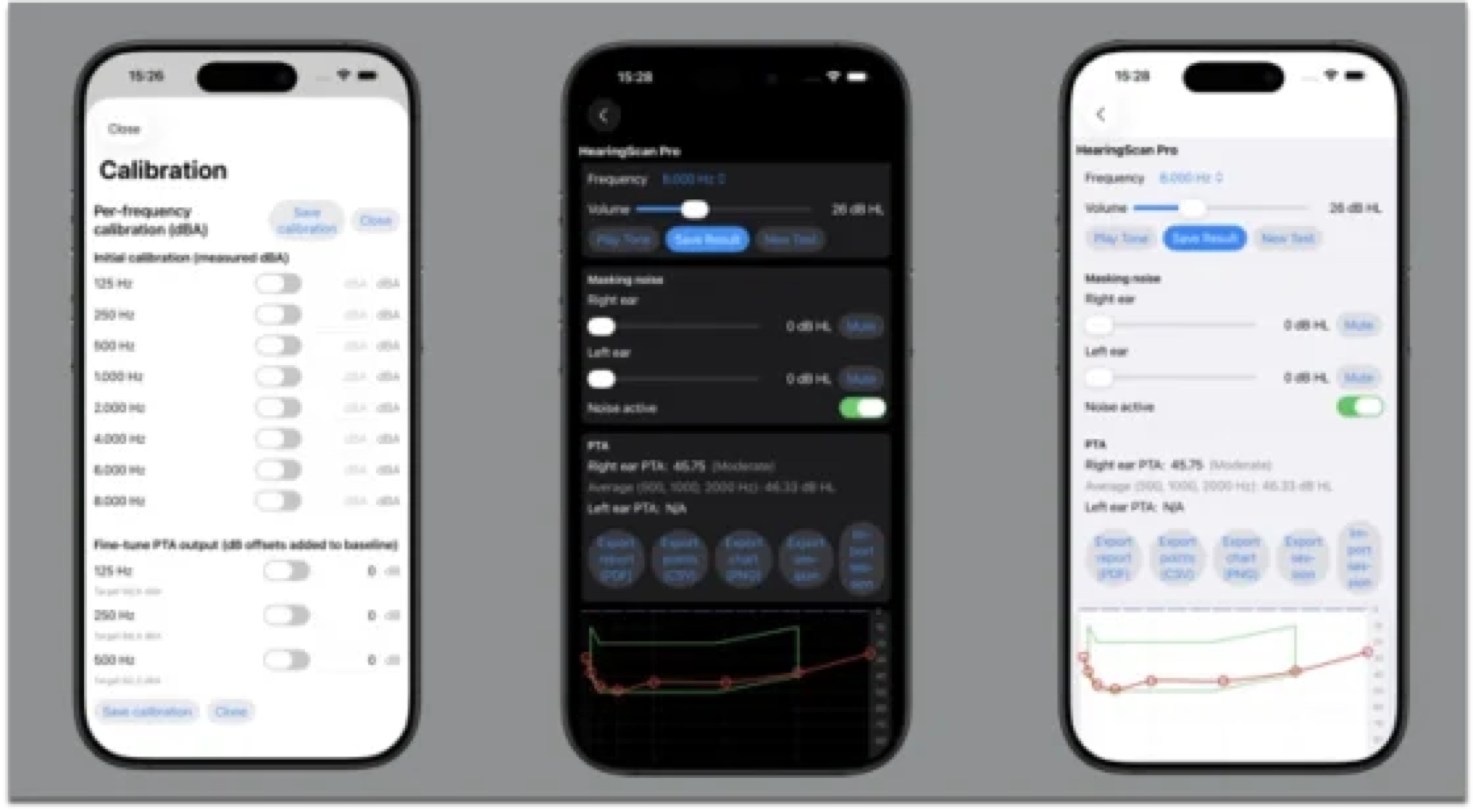 HearingScan-Pro3 HearingScan-Pro running on iPhone