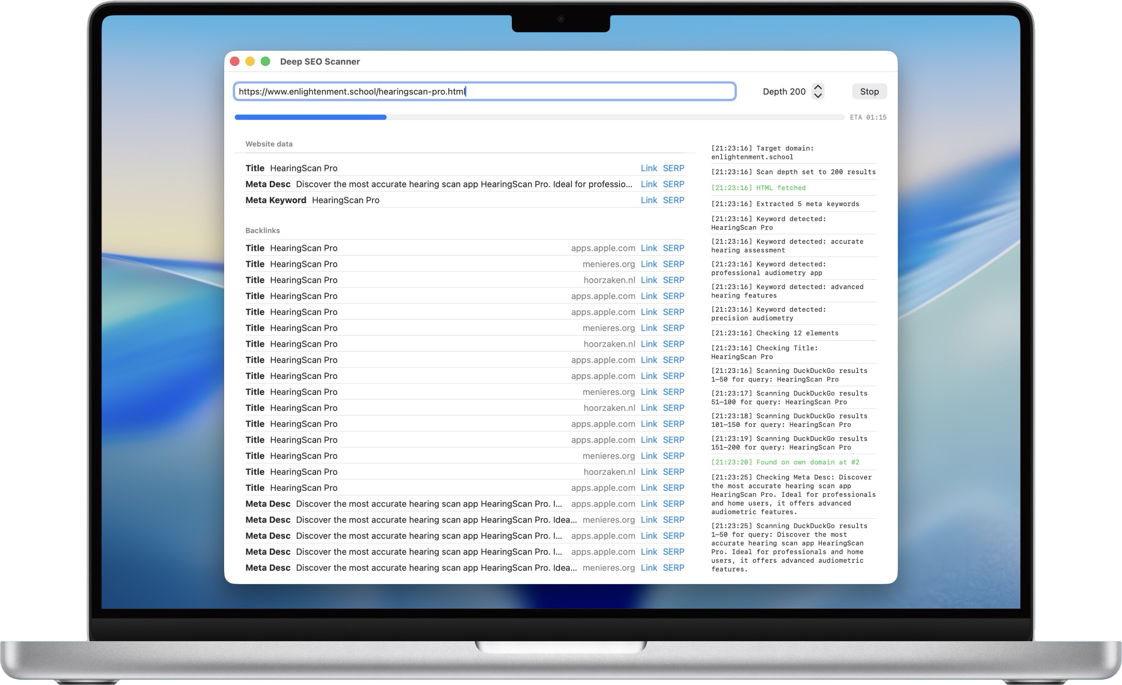 Deep SEO Scanner Mac